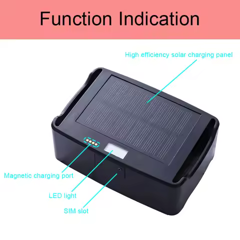 Vibration Alarm Horse Cattle Pet Tracker 8 Countries Multi-Languages Support 4G Solar Gps Tracker Wi