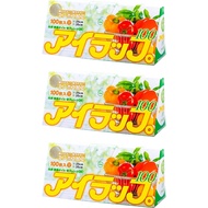 Iwatani Materials I Wrap Plastic bags for cooking, embossed, gusseted, 25 x 35cm, 100pcs x 3 sets microwave and hot water use [Direct from Japan]