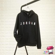 球鞋補習班 NIKE AIR JORDAN HOODIE 黑色 刷毛 保暖 連帽TEE 運動服 AH4510-010