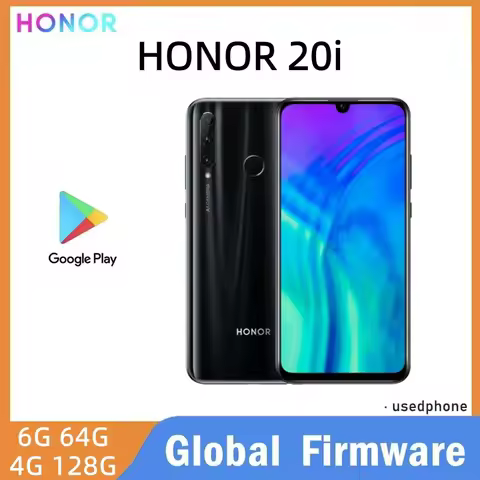 HONOR 20i smartphone 4G Global firmware Haisi Qilin 710 EMUI 9.0.1 camera 32MP+24MP GPU Turbo2.0 6.2