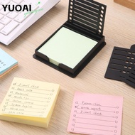 YUOAI Sticky Note Holder Set, Note Box Sticky Note Storage Tools Sticky Note Stencil, Sticky Note Or