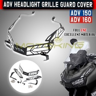 HONDA ADV 150 /ADV 160 Headlight Grill Guard Cover / Headlamp Guard Full Alloy Matte Black  Plug and