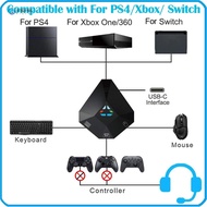 RJQFNG Games for PS4/PS3 for Nintendo Switch Game Controller Keyboard Adapter Mouse Converter USB Connection
