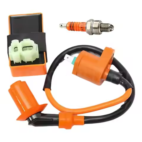 Performance Racing 6 Pin AC CDI Box Ignition Coil A7TJC Spark Plug For GY6 50 80 110 125 150cc Moped