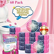 Fresh Rose Scent Automatic Toilet Cleaner Gel Blocks - Concentrated Sodium Bicarbonate, Urine Stain 