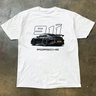 Men's Cotton T-Shirt PORSCHE 911 GT3 Car Theme T-Shirt: With 911 GT3 Sports Matching Pattern "911 GT