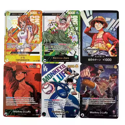 Anime Card One Piece OPCG Nami Monkey D Luffy Roronoa Zoro Card Game Don Hobby Collectibles Game Ani