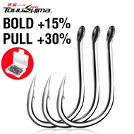 100Pcs/Box AKAKUMA Mata Kail Pancing  High Carbon Steel Stainless Barbed Fishing Hooks Durable Head