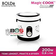 Magic Com Penanak Nasi Rice Cooker Mini 0.6Liter Traveling Bolde Titanium Eco