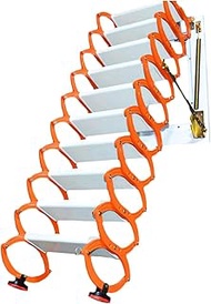 Attic Telescopic Ladder Carbon Steel Folding Ladder Invisible Stairs Wall Mounted Step Ladder Load 3