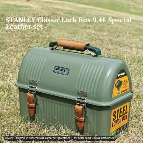 For Stanley Lunch Box 9.4L Accessories Set Handle Cowhide Cover Ultralight Aluminum Alloy Table Top 