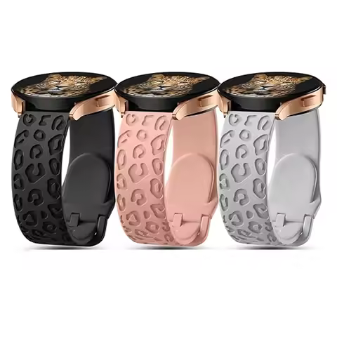 20mm Band For Samsung Galaxy Watch 6/5/4/classic/5 pro/active 2 44mm 40mm Engraved silicone correa B