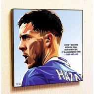Popular Eden Hazard Fc Chelsea Soccer Football Framed Poster Pop Art For Decor with Motivational Quo