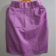UNGU Preloved Mini Skirt Above the Knee for Work PurpleWanita