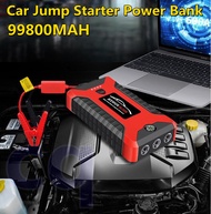 HO จั้มสตาทรถยนต์ แบตเตอรี่รถยนต์ฉุกเฉิน 99800MAH Car Jump Start Power Bank 4USB จั้มสตาร์ท สามารถจ่