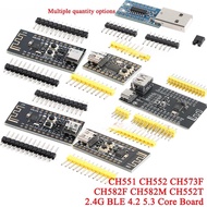 2-5Pcs CH551 CH552 Core Development Board USB 51 Single-Chip System Learning Module CH573F CH582F CH