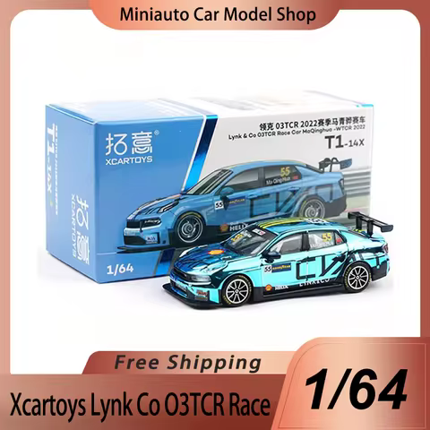 New In Stock Xcartoys 1:64 Lynk Co O3tcr Race Car Wtcr 2022 Alloy Miniature Diecast Model Lynk Co T1