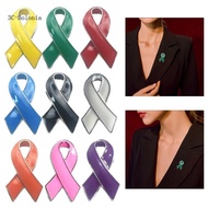 BO Ribbon Brooch Pin Breast Cancers Awareness Pin Health Awareness Pins Alloy Material Corsage Pins 