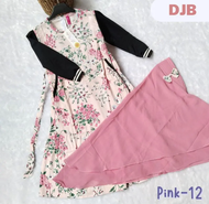 LABELLA GAMIS SPORT SET JILBAB ANAK PEREMPUAN USIA 3-9 TAHUN BAJU MUSLIM MURAH BAHAN KATUN JEPANG MO