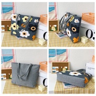 MP1500 Korean Women's Canvas Tote Bag Shoulder Bag College Bag Simple College and Hangout Bag