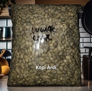 Biji Kopi Mentah/Grean Bean(GB) Arabica Aceh Gayo Luwak Liar paket 1 Kg dan 500 gram