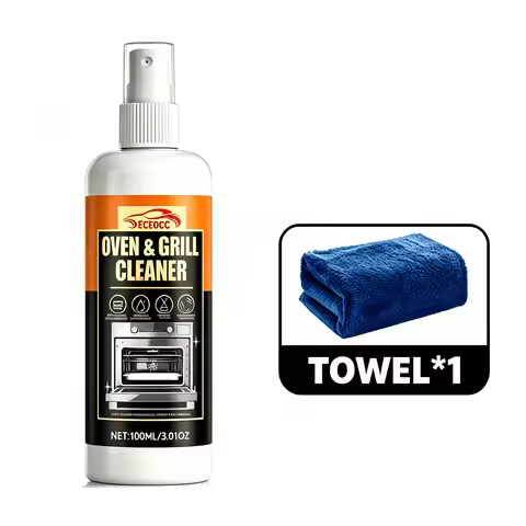 Premium Oven Stove Grill Deep Cleaning Cleaner, Powerful Formula Effectively Removes Stubborn Burnt 