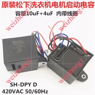 Panasonic Washing Machine Capacitor 10UF+4UF (Compatible with 9.7 UF+3.8 UF)