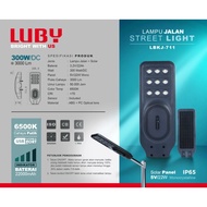 CAHAYA LUBY STREET LIGHT PJU LBKJ711 300 WATT AND 400 WATT SOLAR PANEL LIGHT WHITE LIGHT