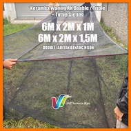 ANZ Fish Cage - Fish cage with zipper closure, triple track, ready to use 6x2x1