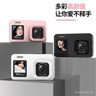 4K Digital Camera Student Party ccd Entry Dual Screen Selfie Video Camera Beauty Zoom Video Camera