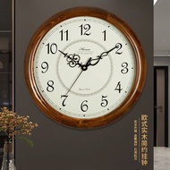 38cm Living Room Wall Clock Wall Retro Clock Wall Hanging Mute Simple Wall Clock Household Clock HW18