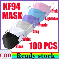 [ Malaysia in Stock ] 100 PCS KN95 Mask Original 5 ply Face Mask N95 Face Mask Washable Mask White Color Kn95 Mask