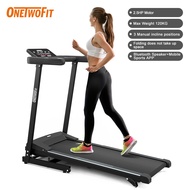OneTwoFit 2.5HP Foldable Treadmill With Handle Speed 0-12km/h Treadmill Home Exercise Gym Fitness