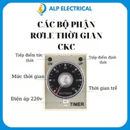 CKC AH3-3 220VAC time relay with base, electronic timer, CKC AH3-3 timer