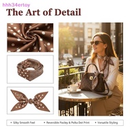 hhh34ertoy> 100x7cm Women Ribbon Scarf Polka Dot Long N Bag Tie Choker  For Evening Or Daily Use wel