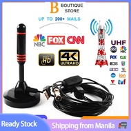 Hd Indoor Amplified Digital Tv Antenna 200 Miles Ultra Hdtv With Amplifier IEC male head