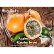 Ecuador Orange Passion Fruit Seeds - 15 Seed *Pot Friendly* Tanam Pasu Buah Mahkisa Manis, Granadill