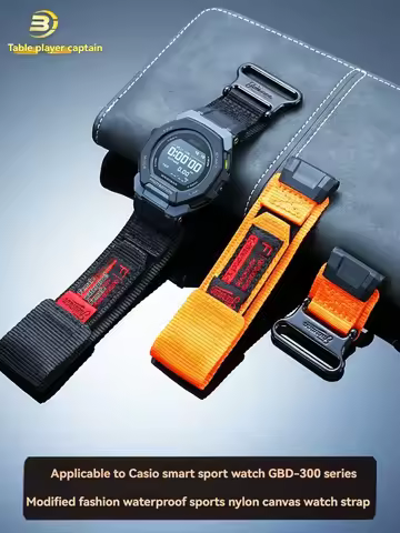 For Casio G-SHOCK series sports watch 3568 GBD-300 modified nylon canvas strap men's sports watch ch