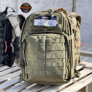 37l rush 24 5.11 tactical backpack yellow + moss green