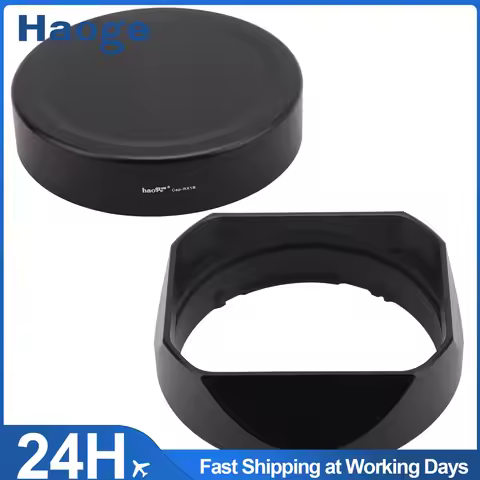 Haoge LH-RX1B Square Metal Bayonet Lens Hood Shade for Sony E 16mm f/2.8,E 20mm f/2.8,E 28mm f/2FE,E