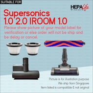 Airbot Supersonics 1.0 2.0 IROOM 1.0 Compatible Accessories Filter Brush Dustmite Vacuum Head - Hepa