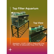 Long Top Filter Aquarium Set L4'xW1.5xH1.5