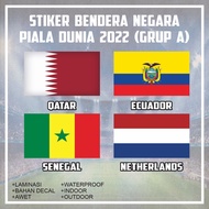 Qatar Ecuador Senegal Netherlands Fifa World Cup Group A Flag Sticker