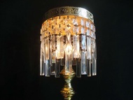 【老時光 OLD-TIME】早期二手大盞水晶玻璃桌燈*僅寄郵局*