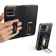 Oatsbasf Da Dây Đeo Kép Điện thoại Trường hợp Với Vô hình Xoay Đứng Bảo Vệ Màn Hình Cho Google 9 Pix