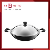 Tefal Cookware Asian Chinese Wok With Lid 36cm C52896