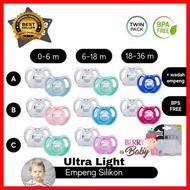 [PROMO] - TOMMEE TIPPEE ULTRA LHT SILICONE SOOTHER TWIN PACK EMPENG