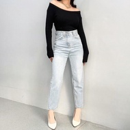 Original [LUXE.DLABEL]-C54 JEANS | HIGHWAIST Jeans BOYFRIEND Jeans Wanita