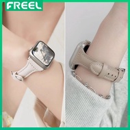 Slim leather strap for Apple Watch ultra 9 8 7 41/45/49mm SE correa 40/44mm Women sport bracelet for