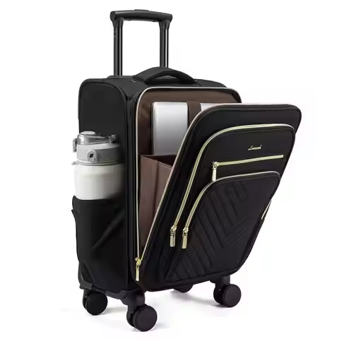 On Luggage 22x14x9 Airline Approved,20 Inch Carry On Suitcases with Wheels,Softside Rolling Suitcase